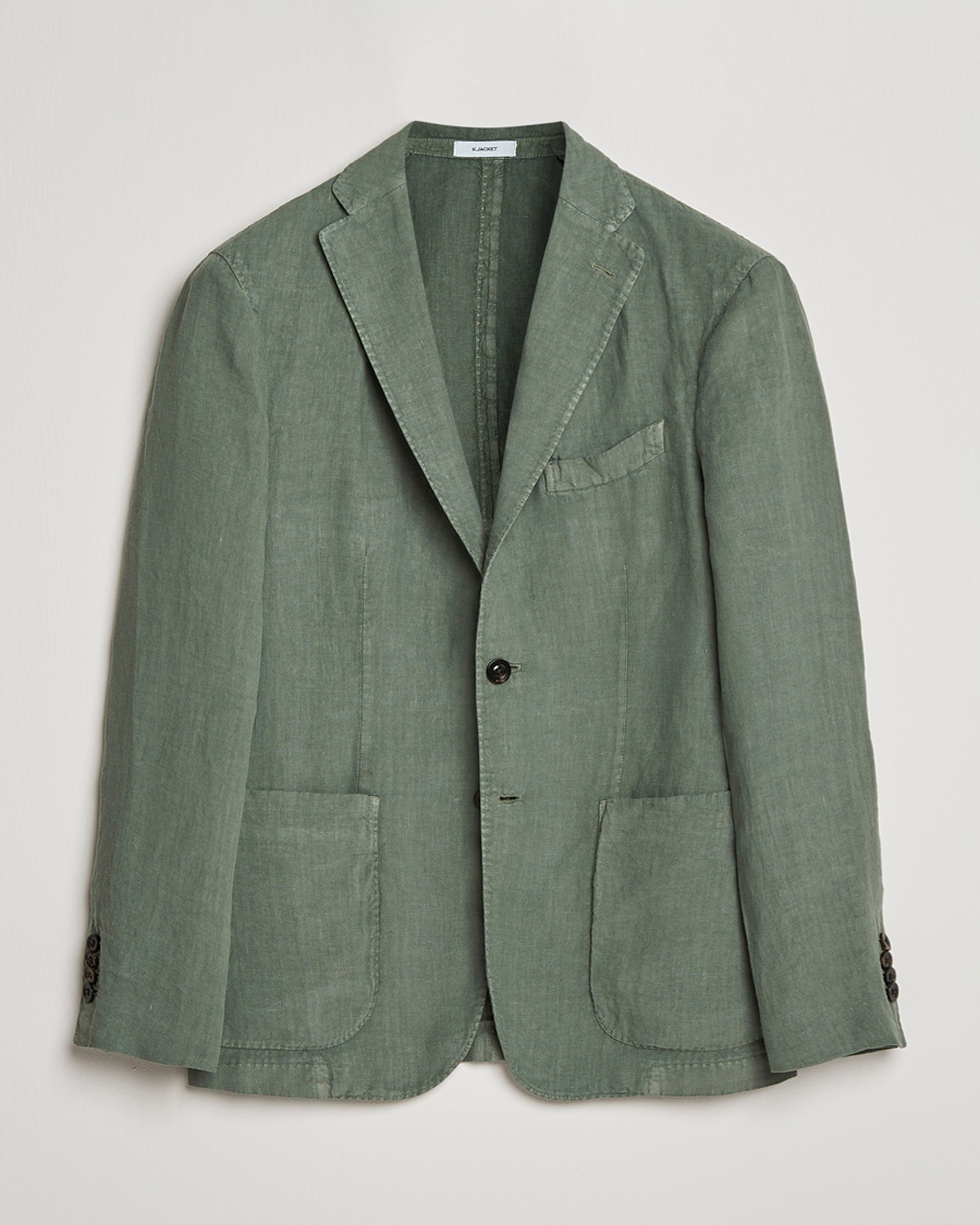 Mies | Pikkutakit | Boglioli | K Jacket Linen Blazer Sage Green