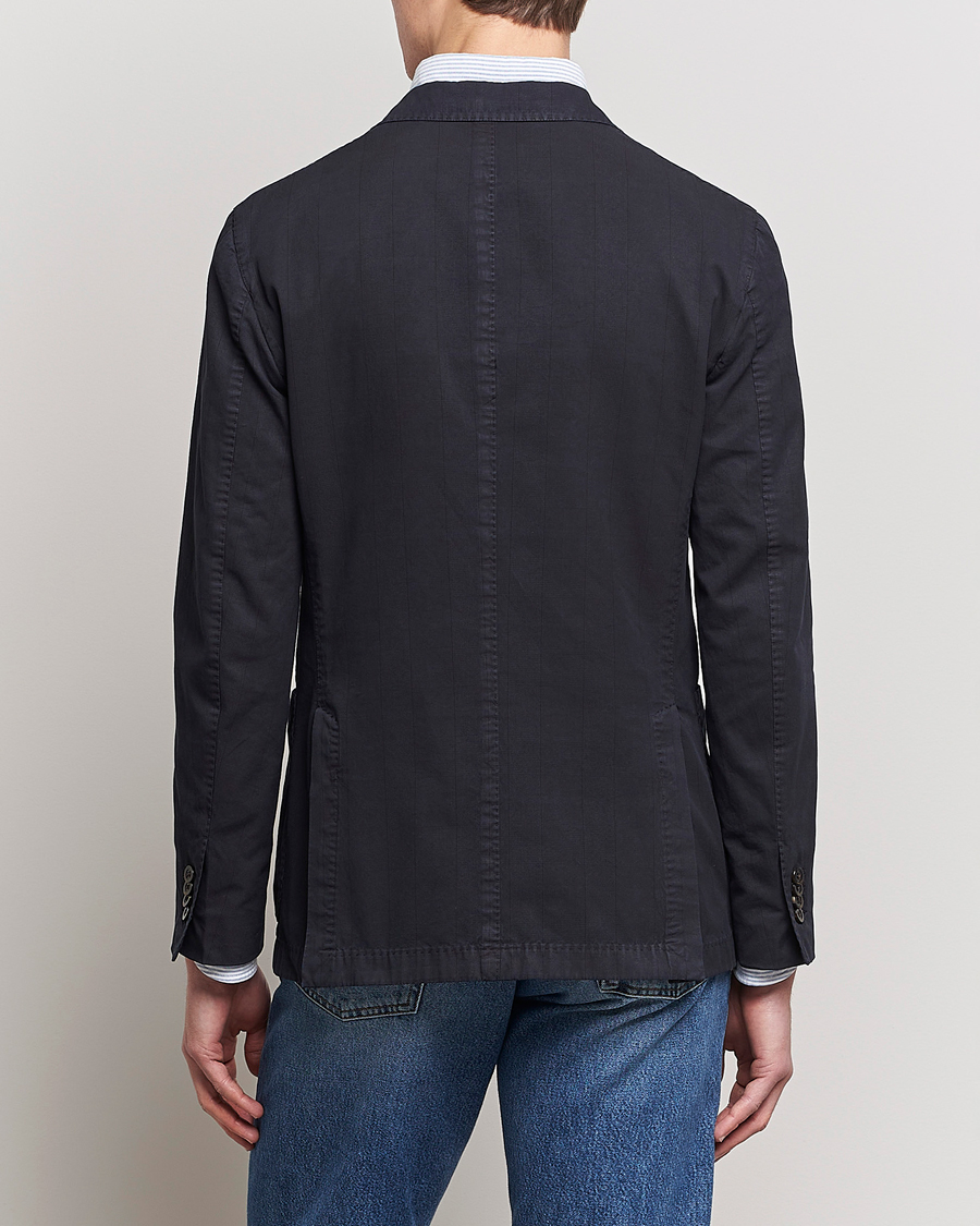 Mies | Pikkutakit | Boglioli | Cotton/Silk Prince Of Wales Check Blazer Navy