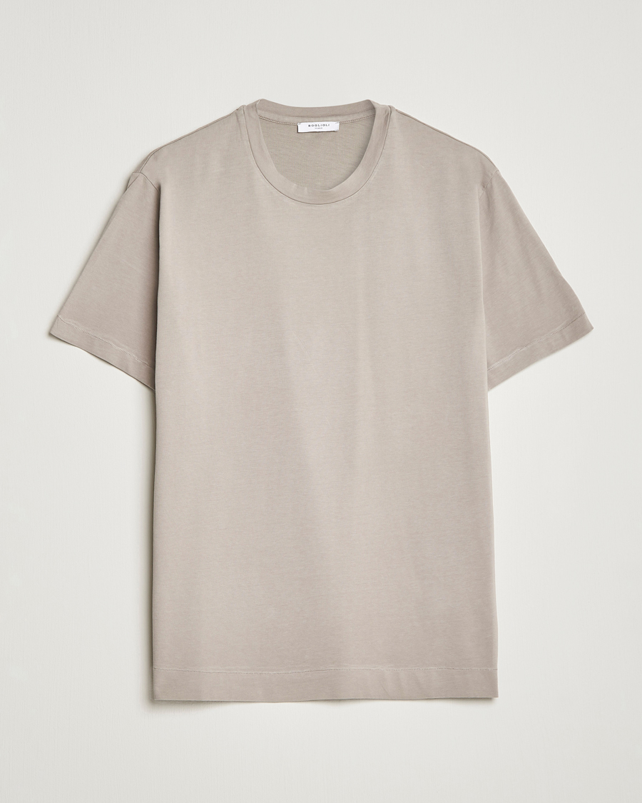 Mies | T-paidat | Boglioli | Short Sleeve T-Shirt Washed Grey
