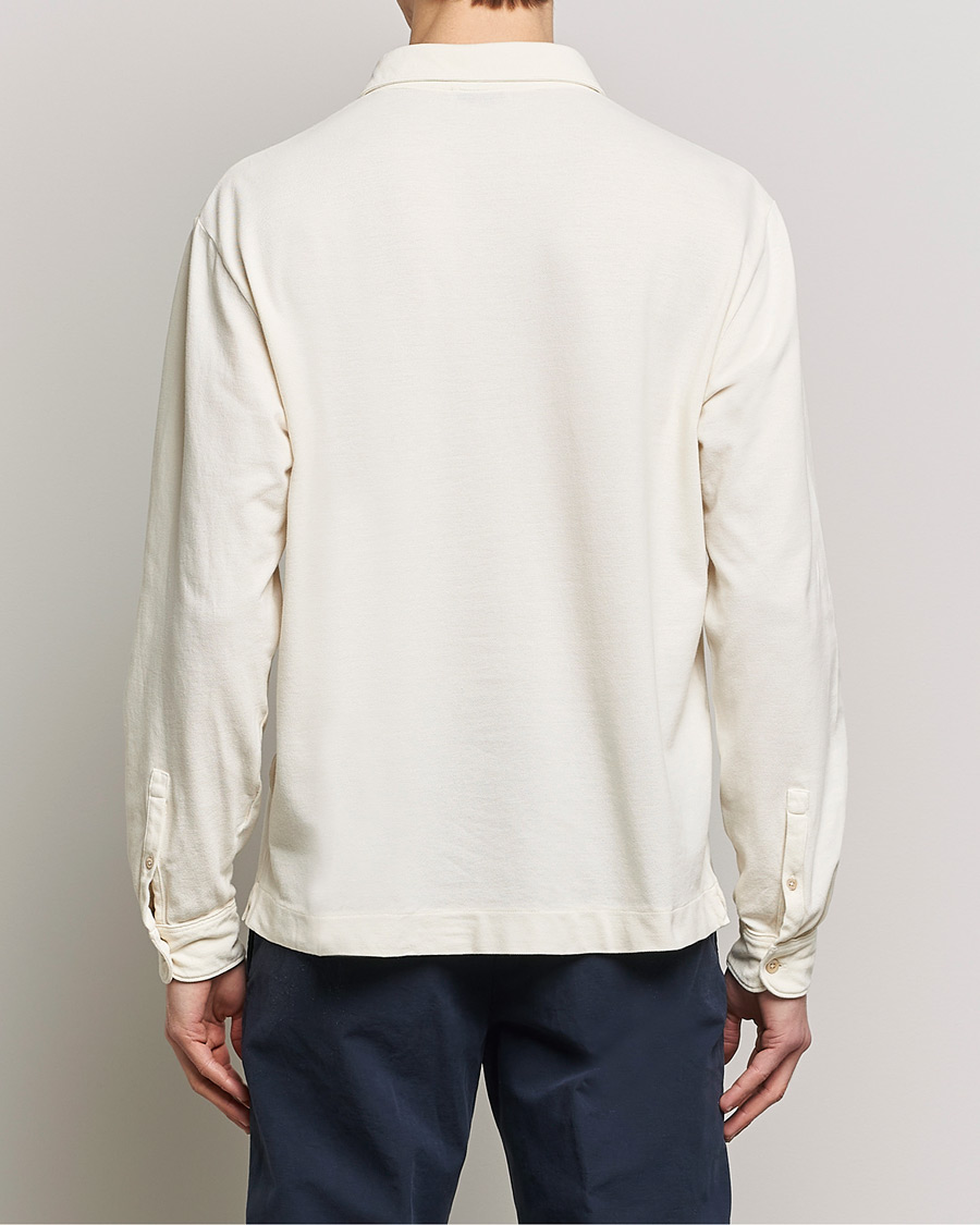 Mies | Puserot | Boglioli | Long Sleeve Polo Beige