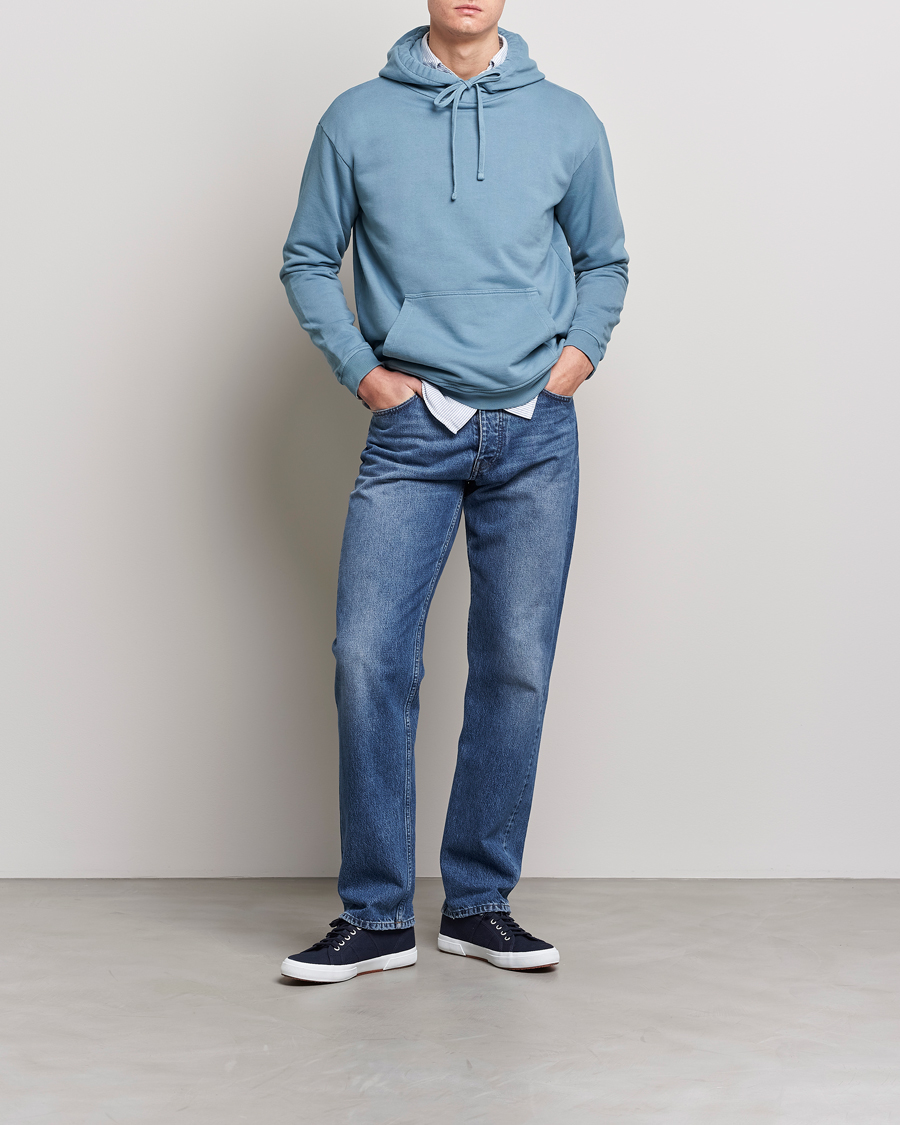 Mies | Puserot | Boglioli | Hooded Sweater Dusty Blue