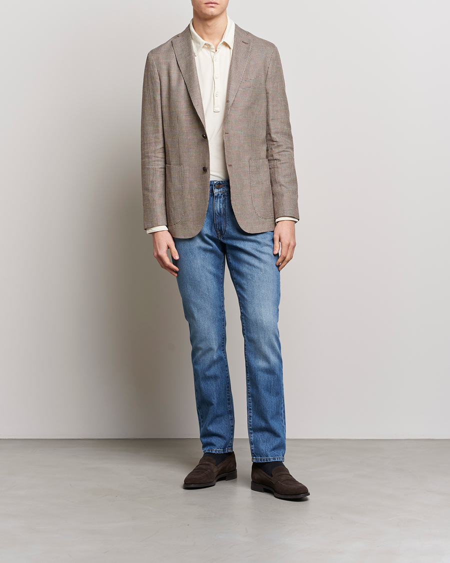 Mies | Farkut | Boglioli | Denim Jeans Medium Wash