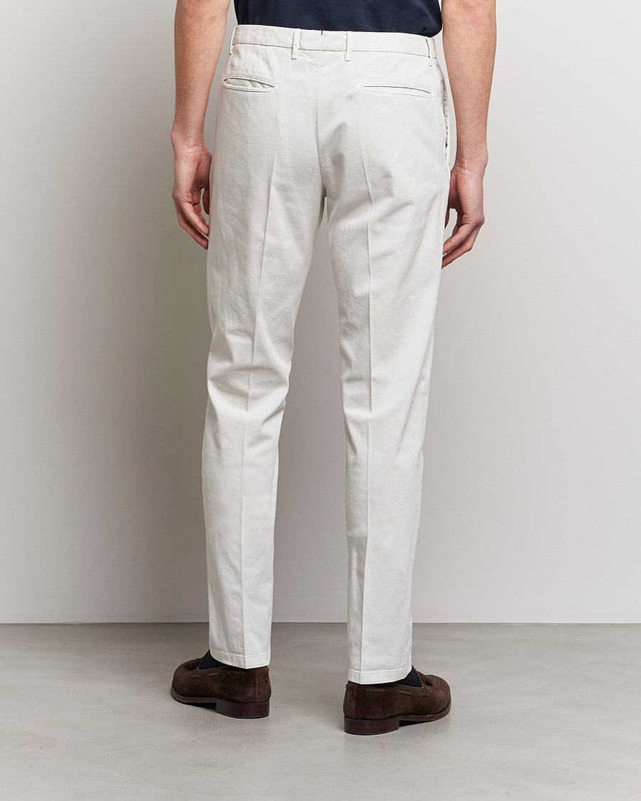 Mies | Housut | Boglioli | Cotton Stretch Chinos Off White