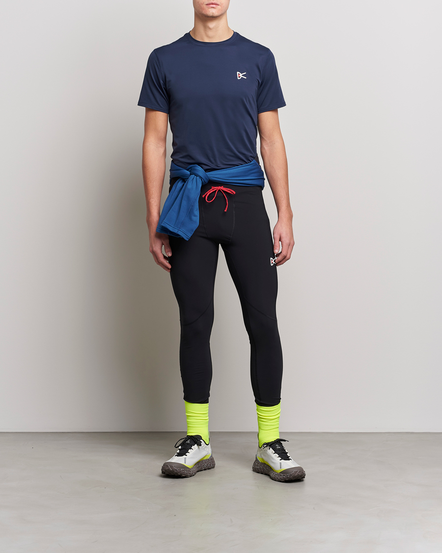 Mies | T-paidat | District Vision | Deva-Tech Short Sleeve T-Shirt Navy