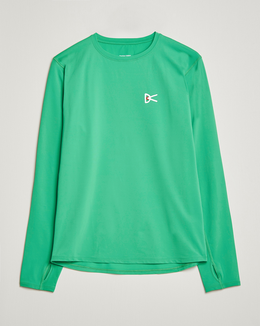 Mies | T-paidat | District Vision | Deva-Tech Long Sleeve T-Shirt Algae