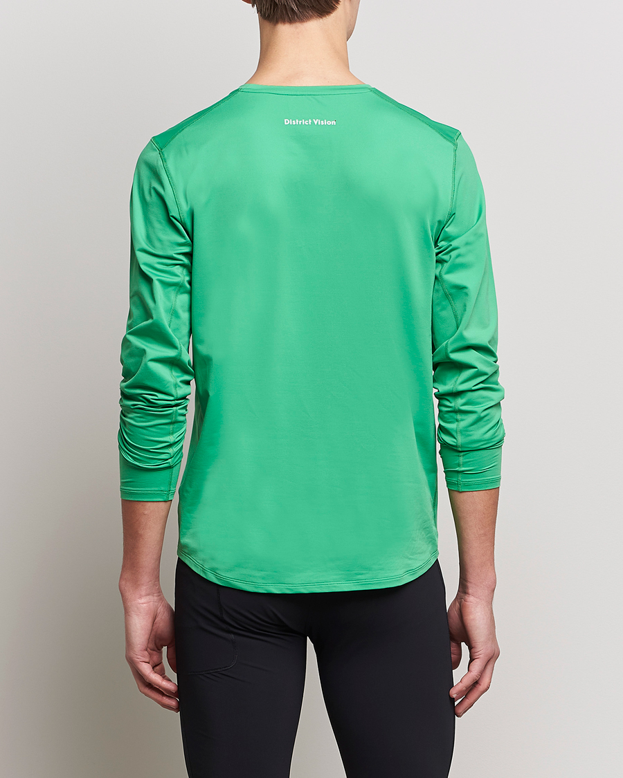 Mies | T-paidat | District Vision | Deva-Tech Long Sleeve T-Shirt Algae