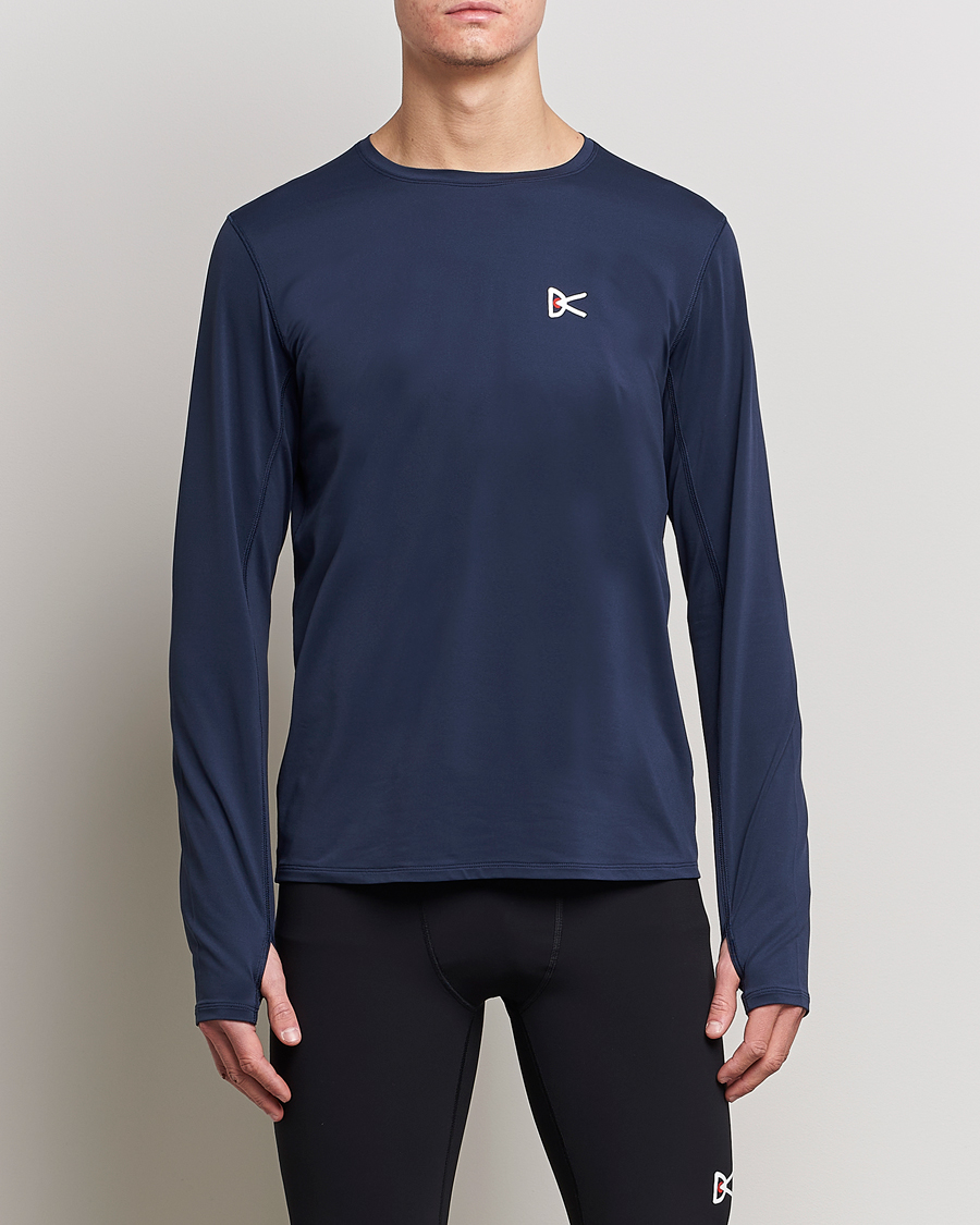 Mies | T-paidat | District Vision | Deva-Tech Long Sleeve T-Shirt Navy