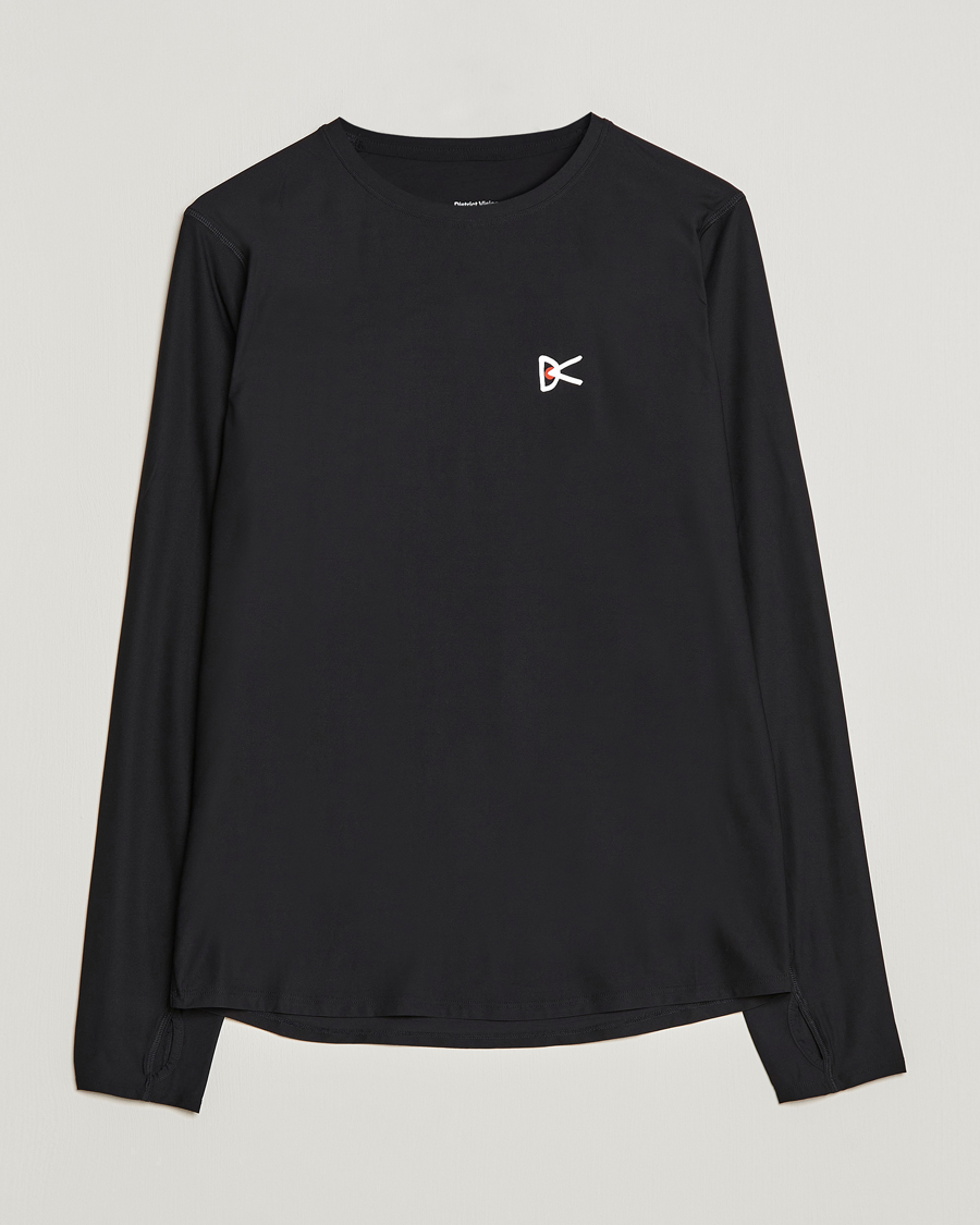 Mies | T-paidat | District Vision | Aloe-Tech Long Sleeve T-Shirt Black