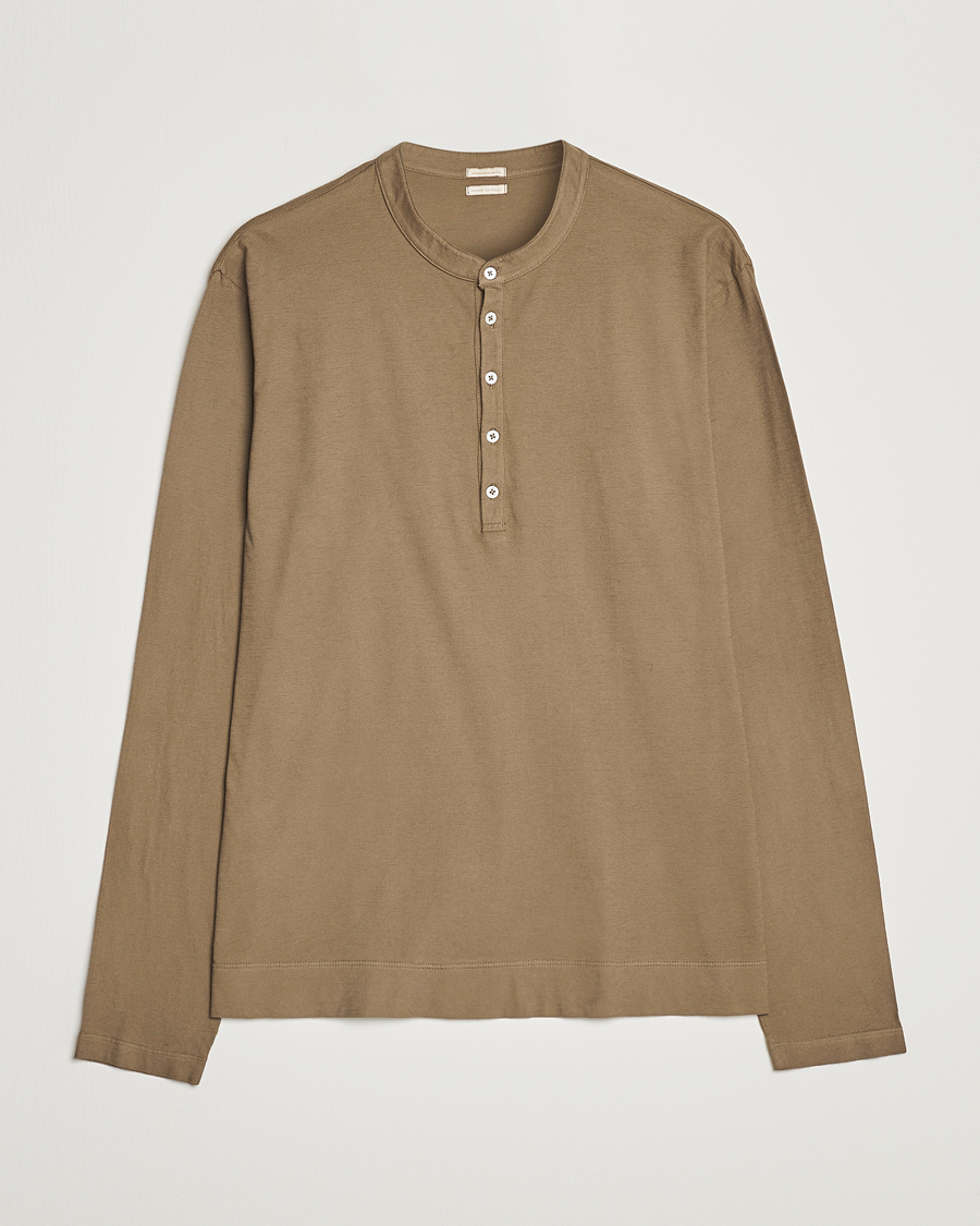 Mies | Puserot | Massimo Alba | Hawai Watercolor Henley Green Desert