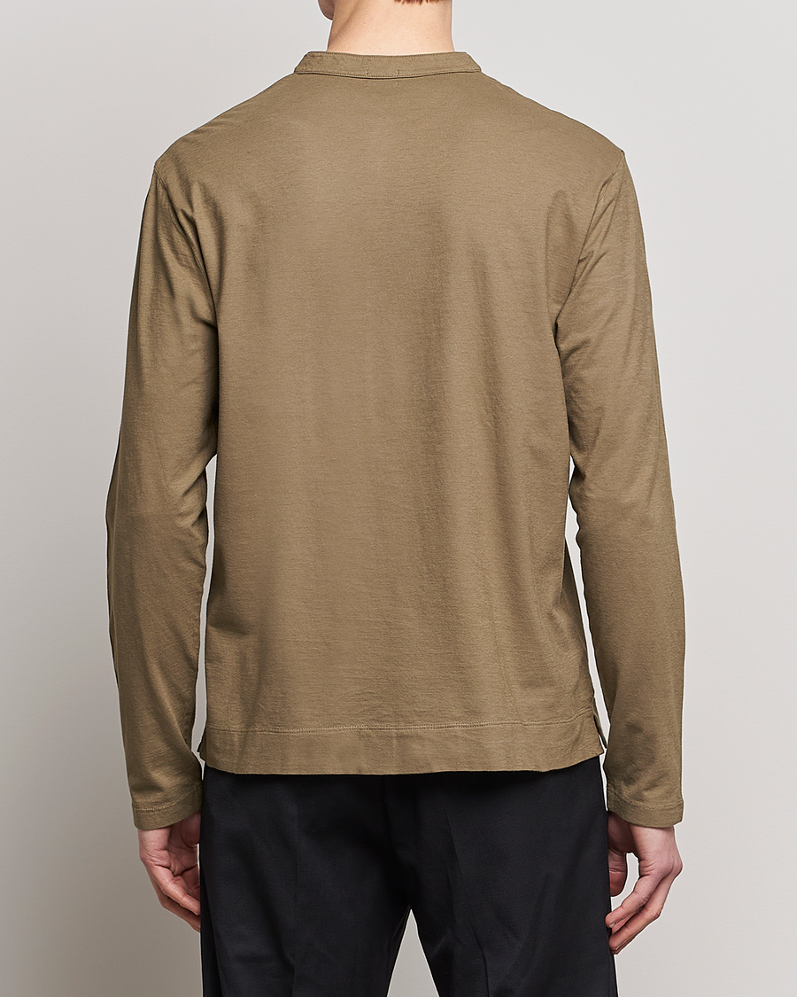 Mies | Puserot | Massimo Alba | Hawai Watercolor Henley Green Desert