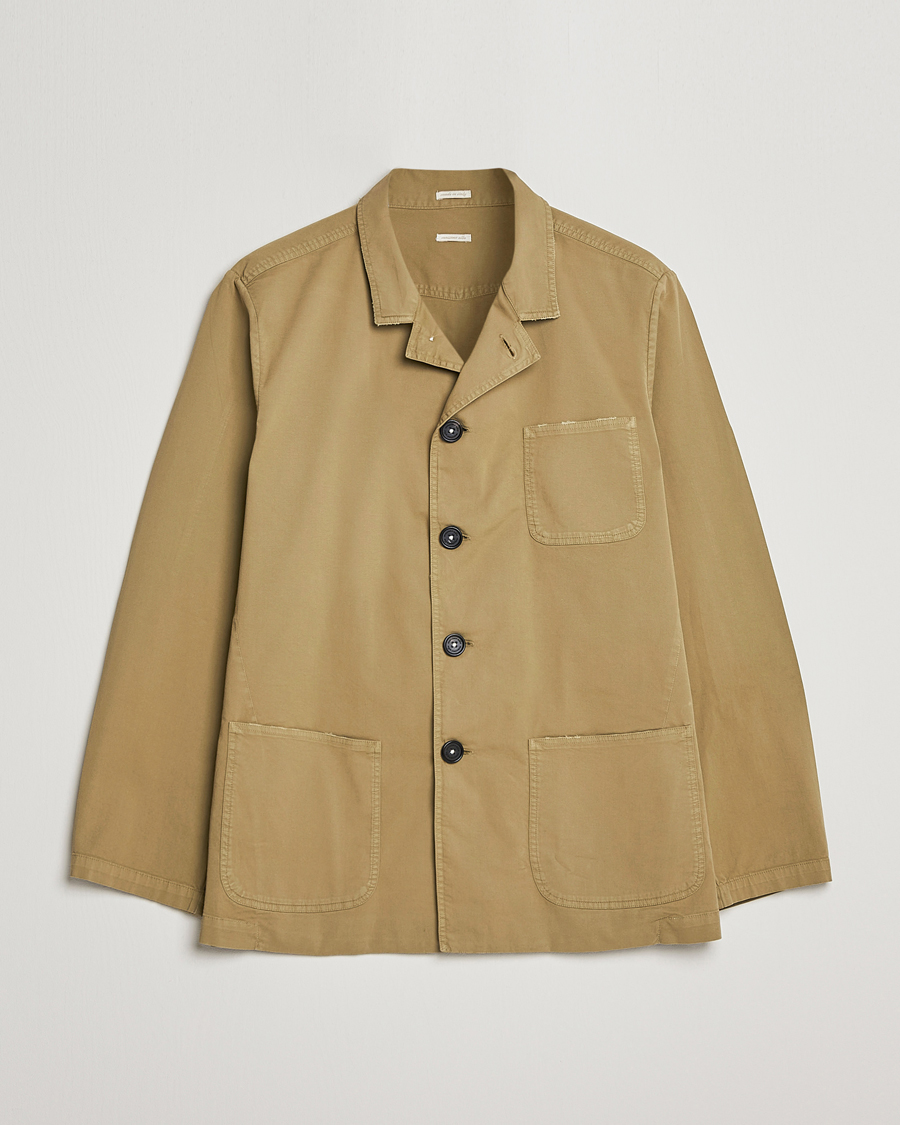 Mies | Takit | Massimo Alba | Florida Stone Washed Shirt Jacket Green Desert
