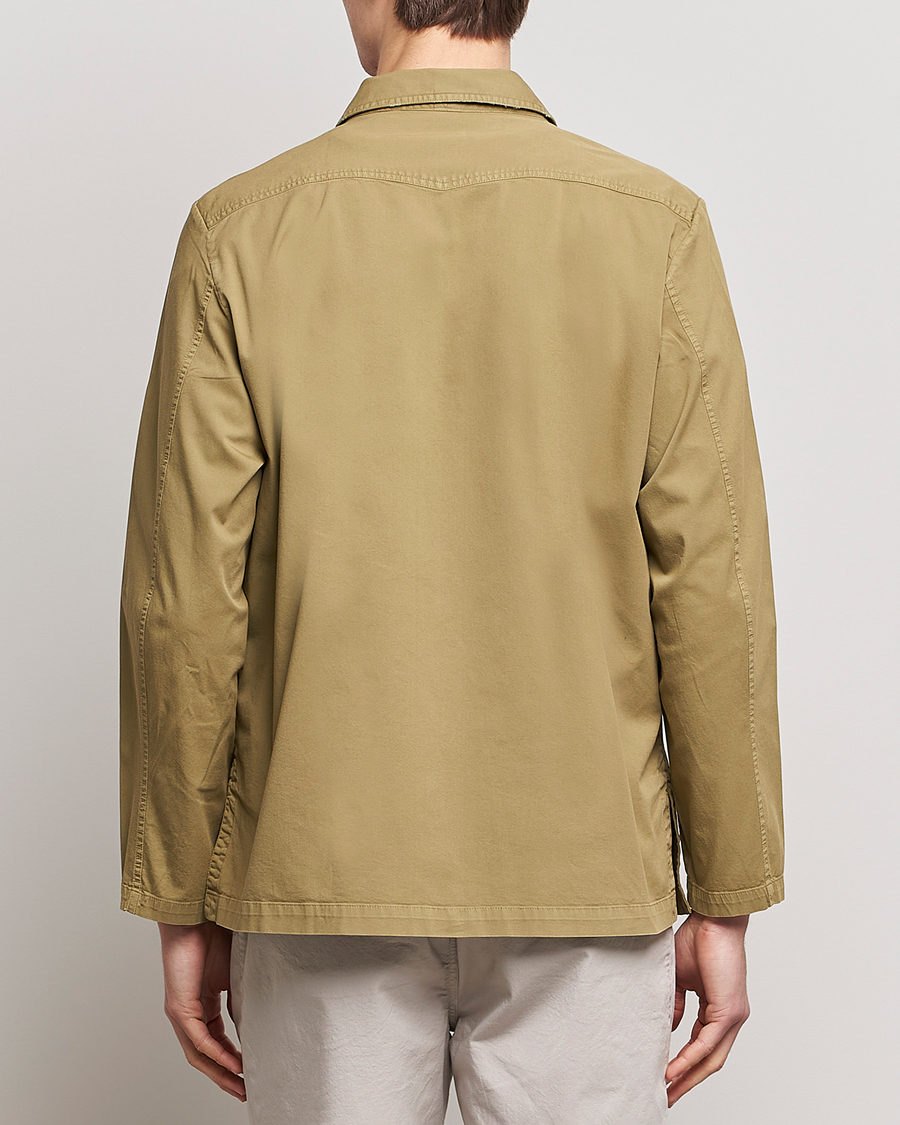 Mies | Takit | Massimo Alba | Florida Stone Washed Shirt Jacket Green Desert