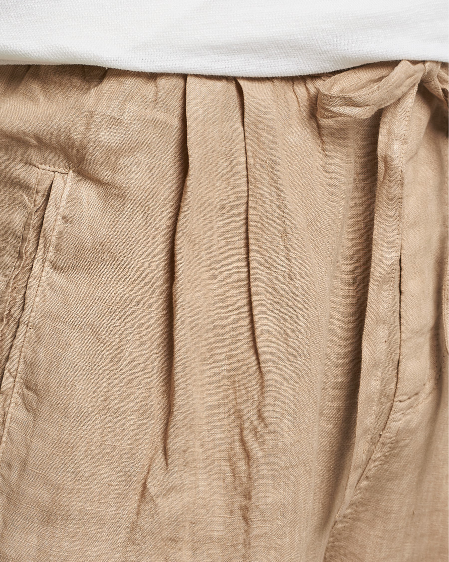 Mies | Housut | Massimo Alba | Keywest Linen Drawstring Pants Sand