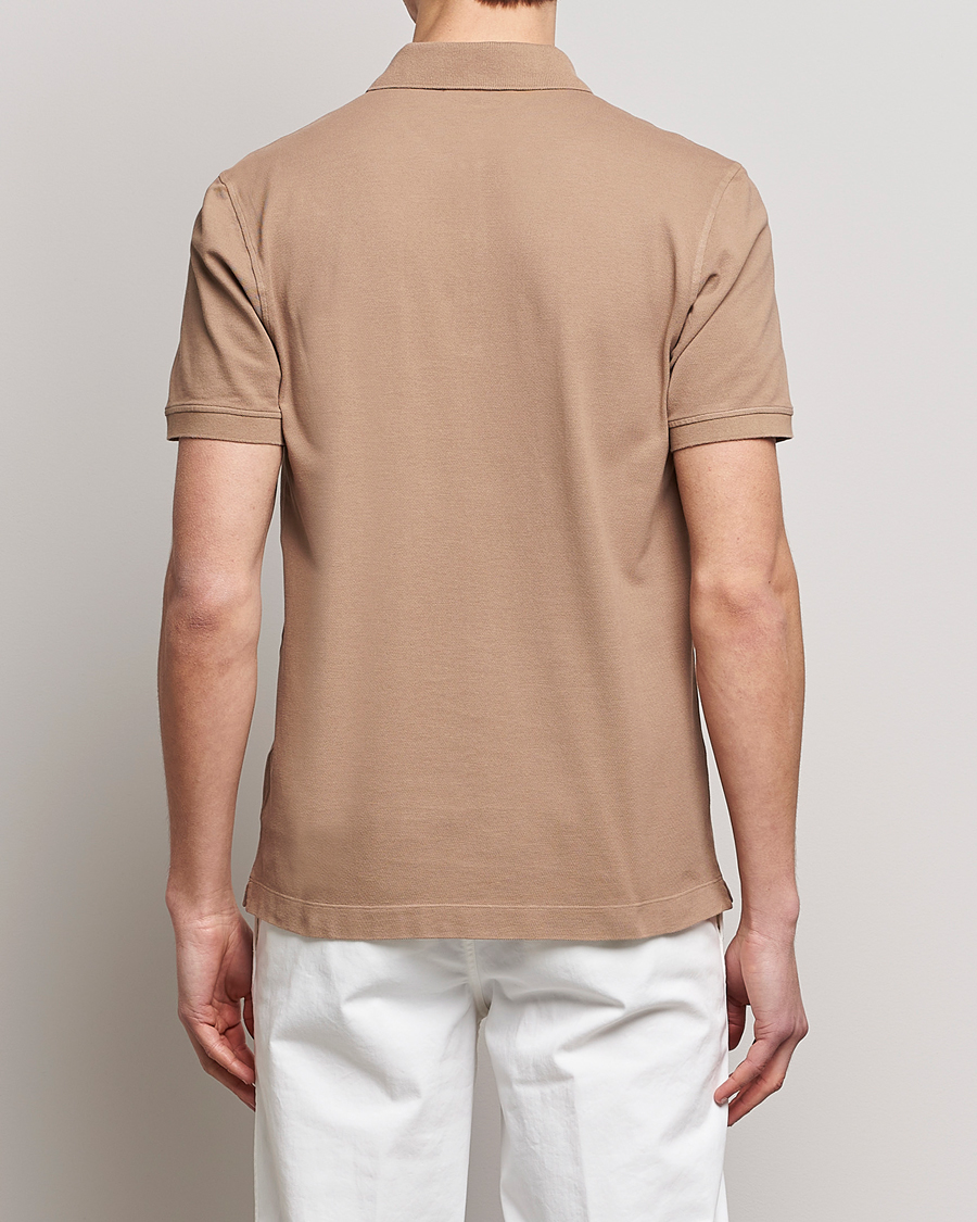 Mies | Pikeet | Piacenza Cashmere | Portofino Short Sleeve Polo Beige