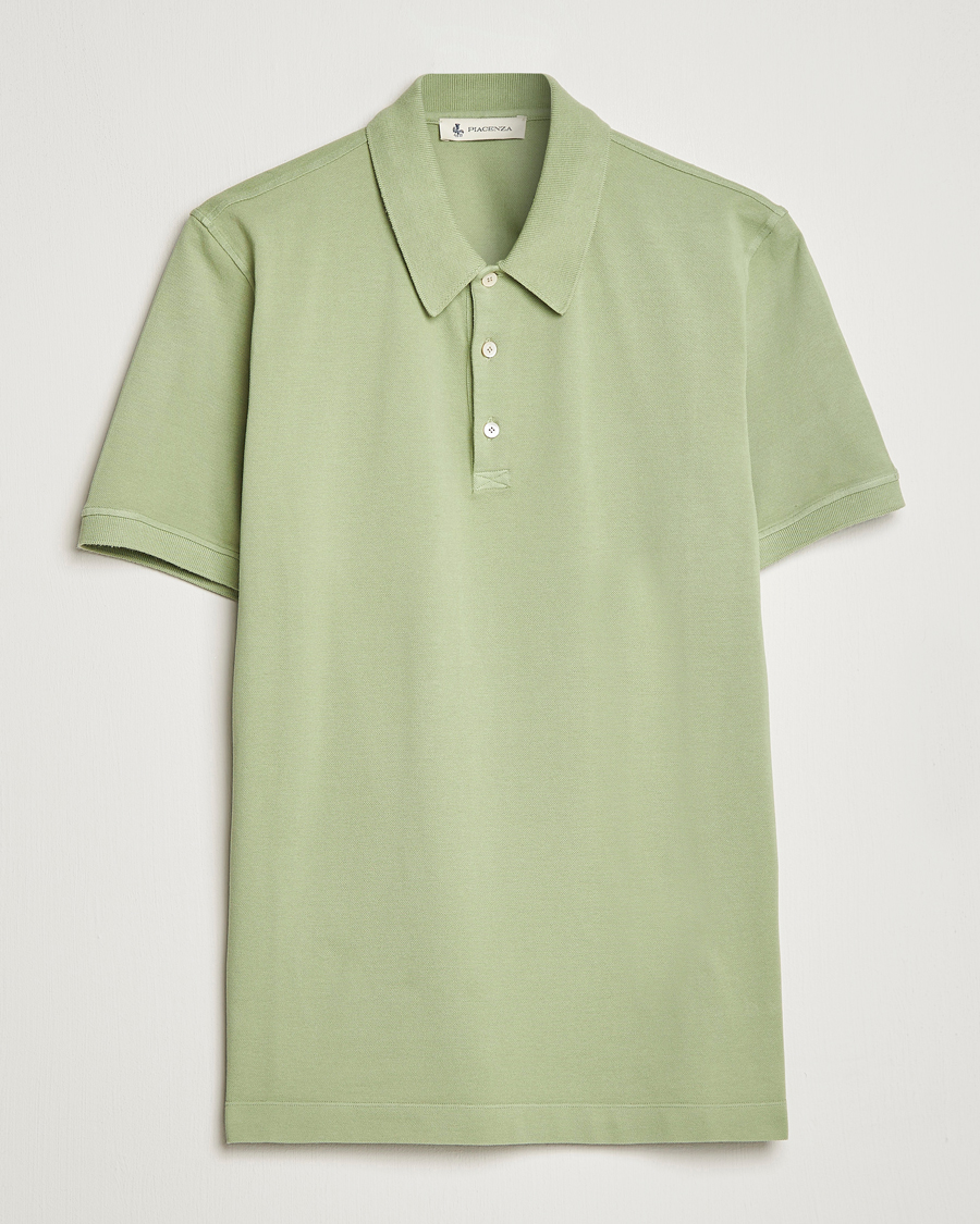Mies | Pikeet | Piacenza Cashmere | Portofino Short Sleeve Polo Mint