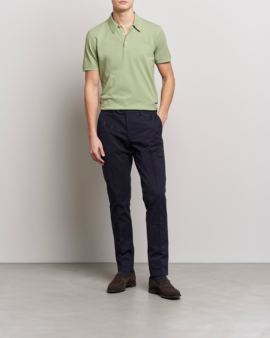 Mies | Pikeet | Piacenza Cashmere | Portofino Short Sleeve Polo Mint