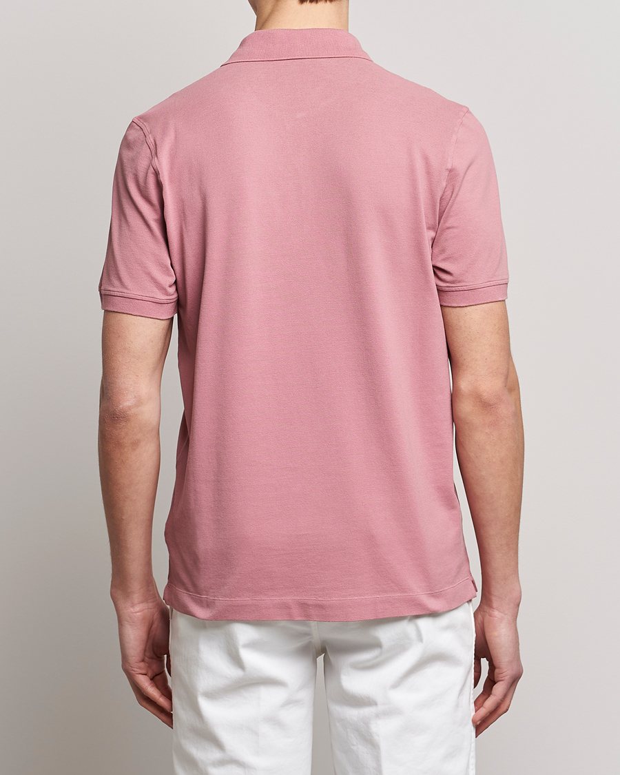 Mies | Pikeet | Piacenza Cashmere | Portofino Short Sleeve Polo Rosa