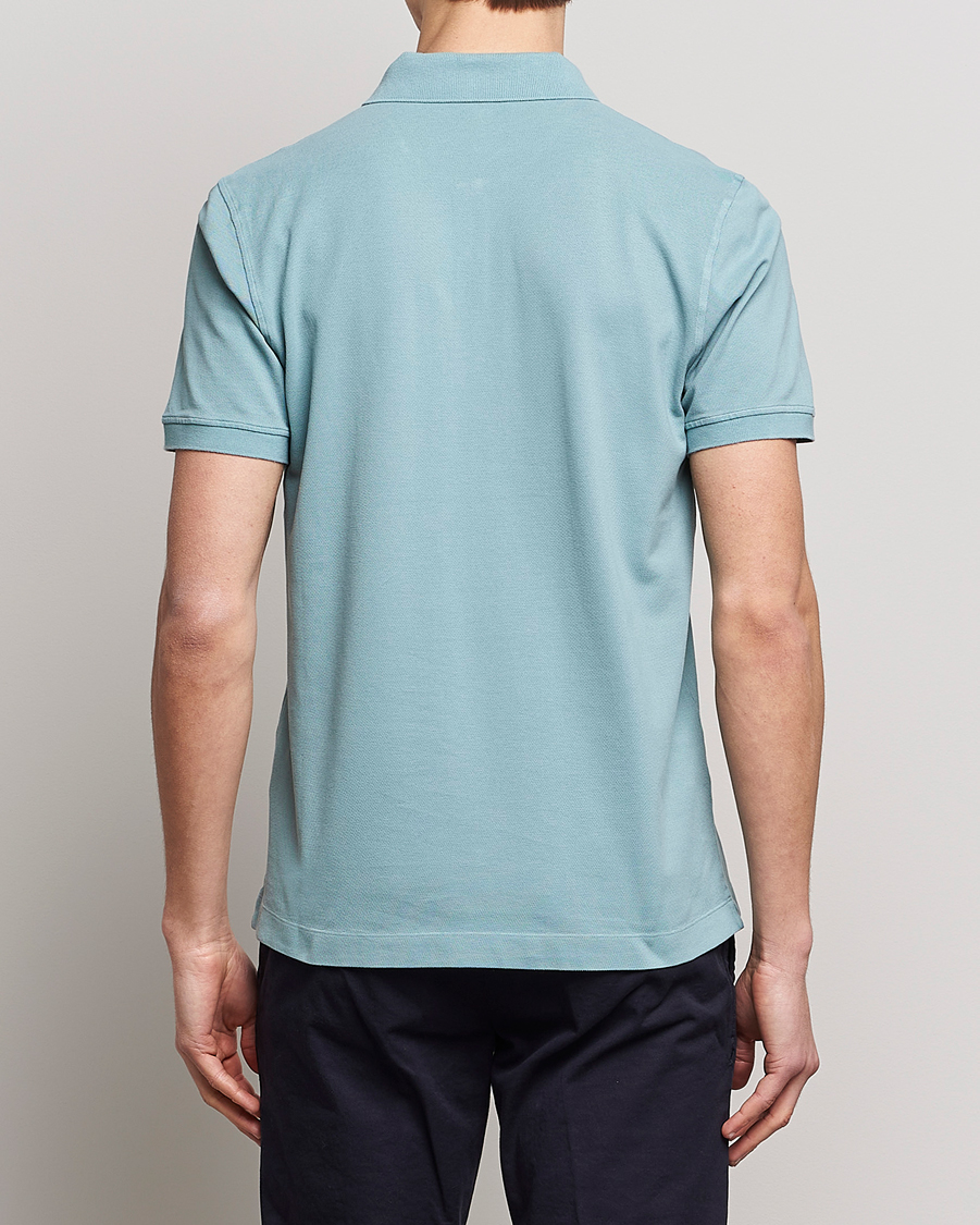 Mies | Pikeet | Piacenza Cashmere | Portofino Short Sleeve Polo Light Blue
