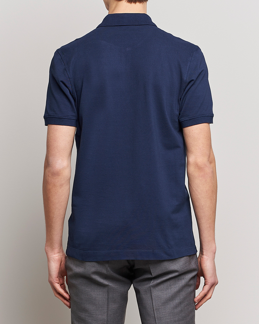 Mies | Pikeet | Piacenza Cashmere | Portofino Short Sleeve Polo Navy