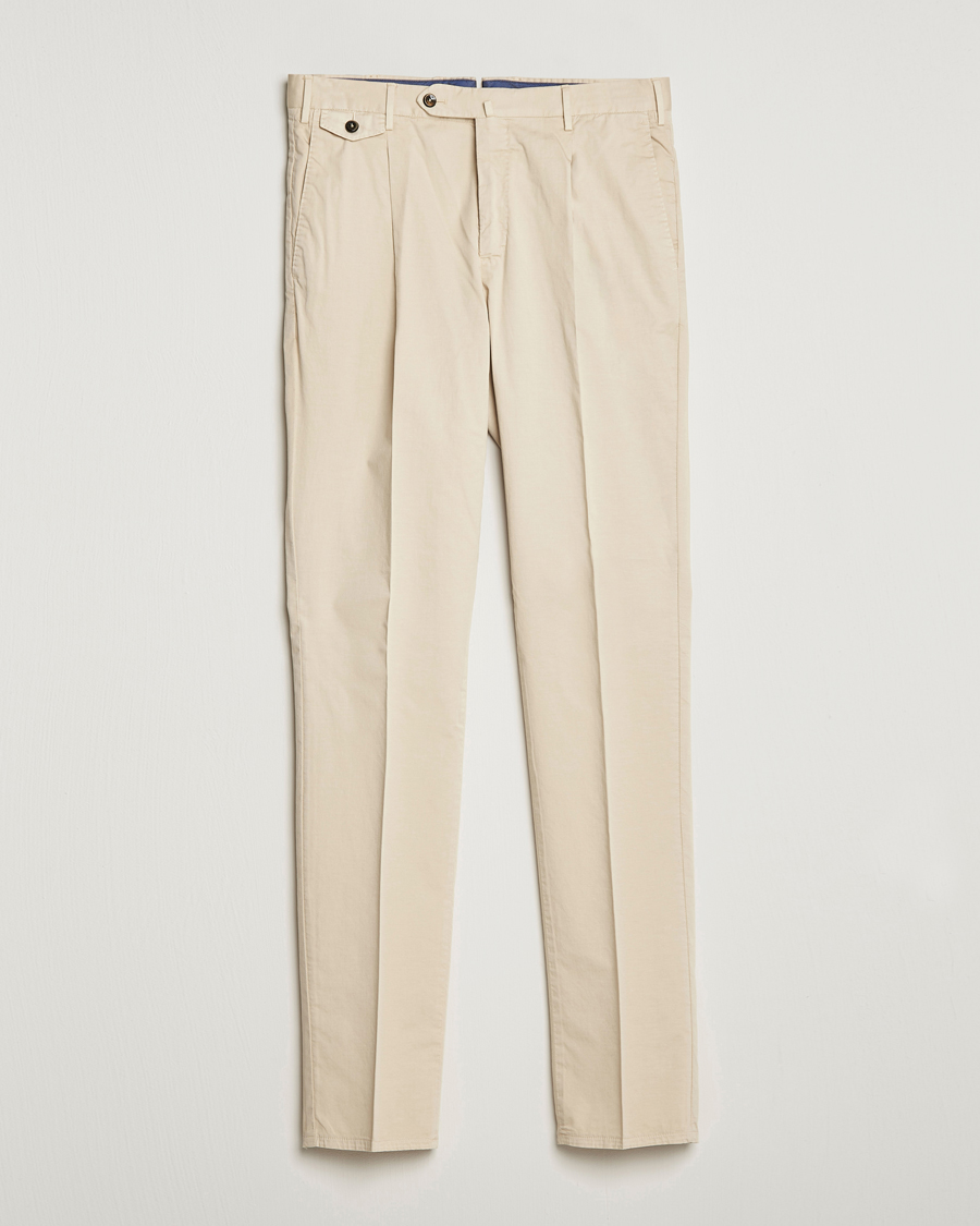 Mies | Housut | PT01 | Gentleman Fit Cotton Stretch Chinos Light Beige