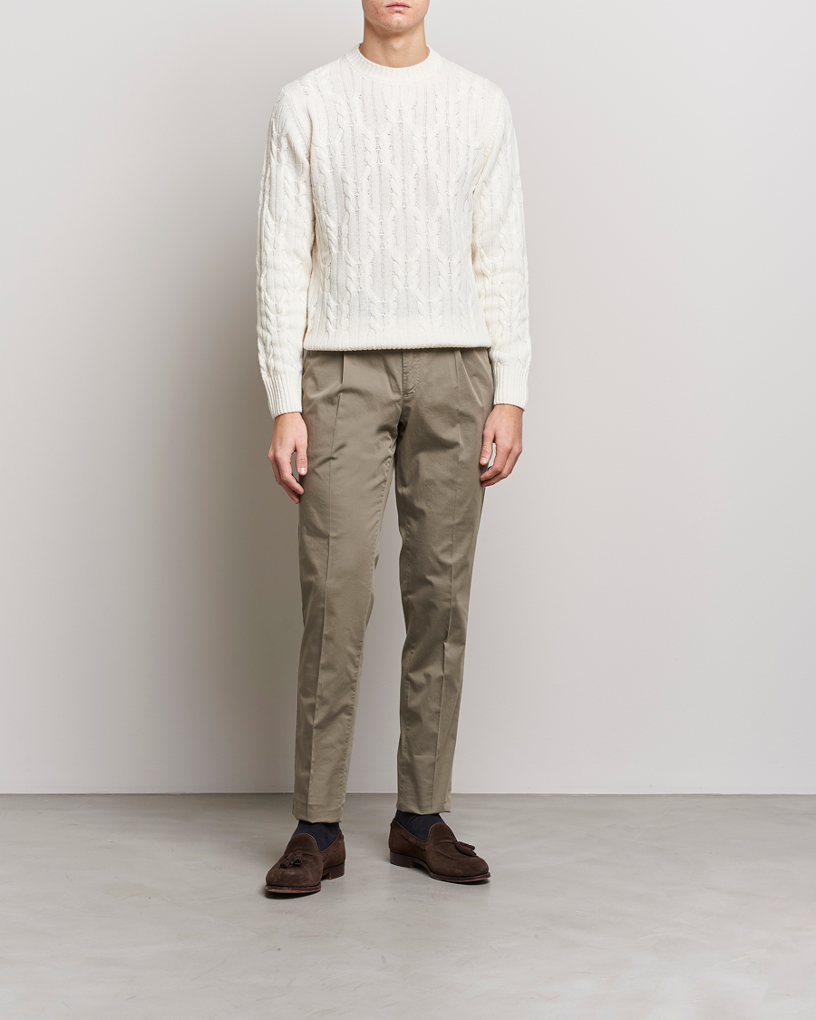 Mies | Housut | PT01 | Gentleman Fit Cotton Stretch Chinos Taupe