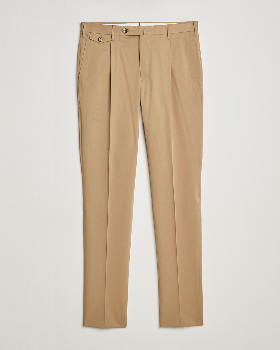 Mies | Housut | PT01 | Gentleman Fit Silkochino Trousers Beige