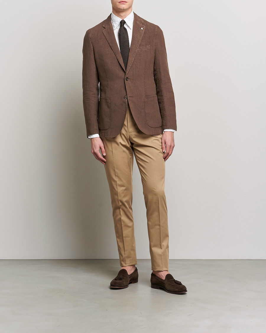 Mies | Housut | PT01 | Gentleman Fit Silkochino Trousers Beige