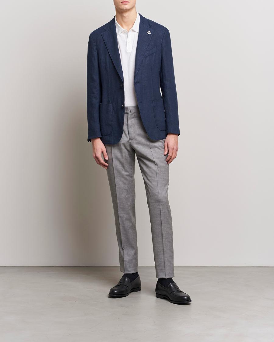 Mies | Housut | PT01 | Gentleman Fit Wool Trousers Light Grey