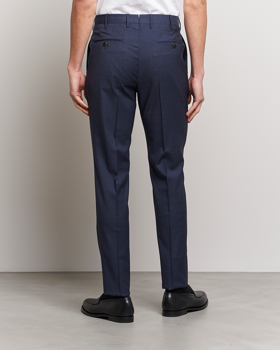 Mies | PT01 | PT01 | Gentleman Fit Wool Trousers Dark Blue