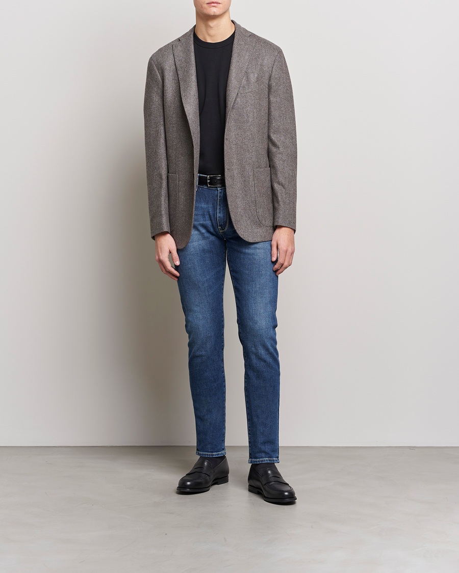 Mies | Farkut | PT01 | Slim Fit Stretch Jeans Medium Blue Wash