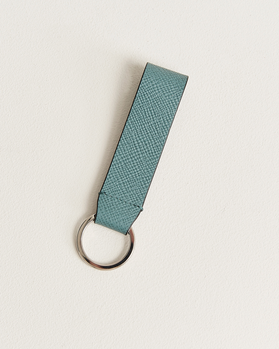 Mies | Avaimenperät | Smythson | Panama Leather Keyring Dark Teal