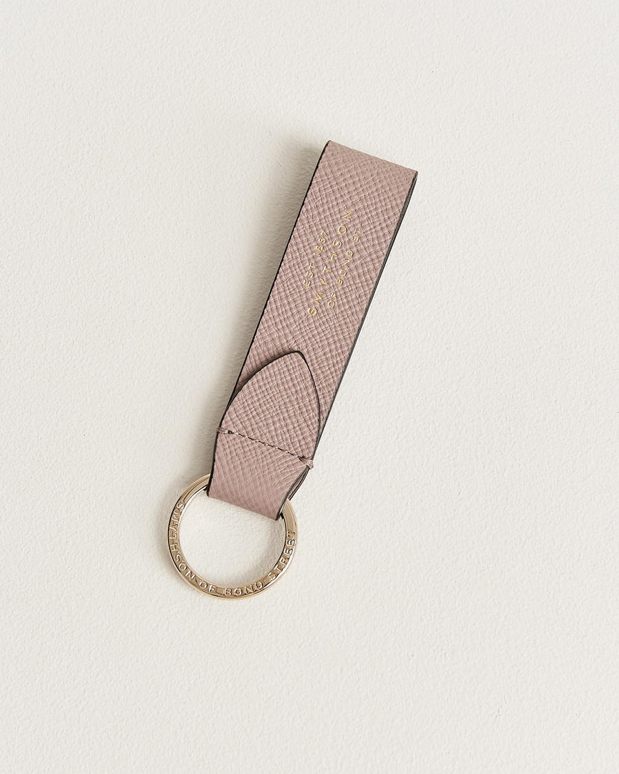 Mies | Avaimenperät | Smythson | Panama Leather Keyring Taupe