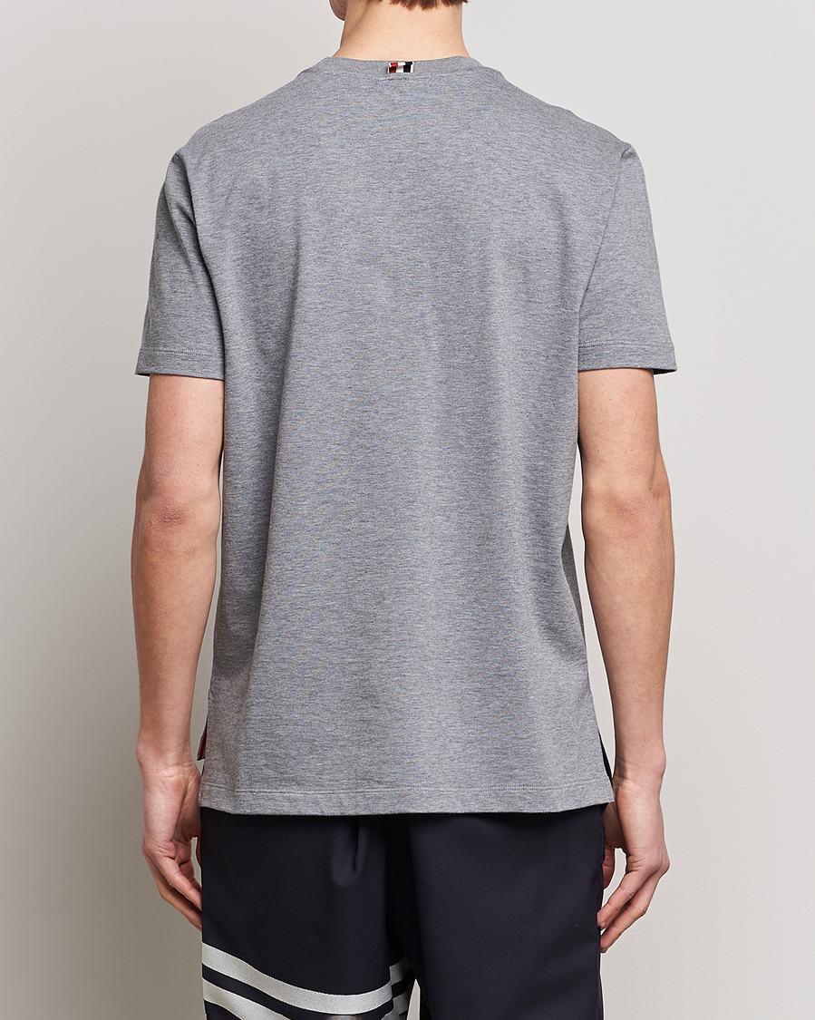 Mies | T-paidat | Thom Browne | Anchor Embroidered T-Shirt Light Grey