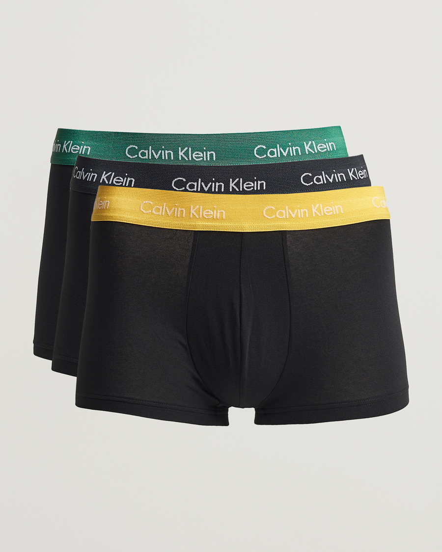 Mies | Alusvaatteet | Calvin Klein | Cotton Stretch Trunk 3-Pack Black