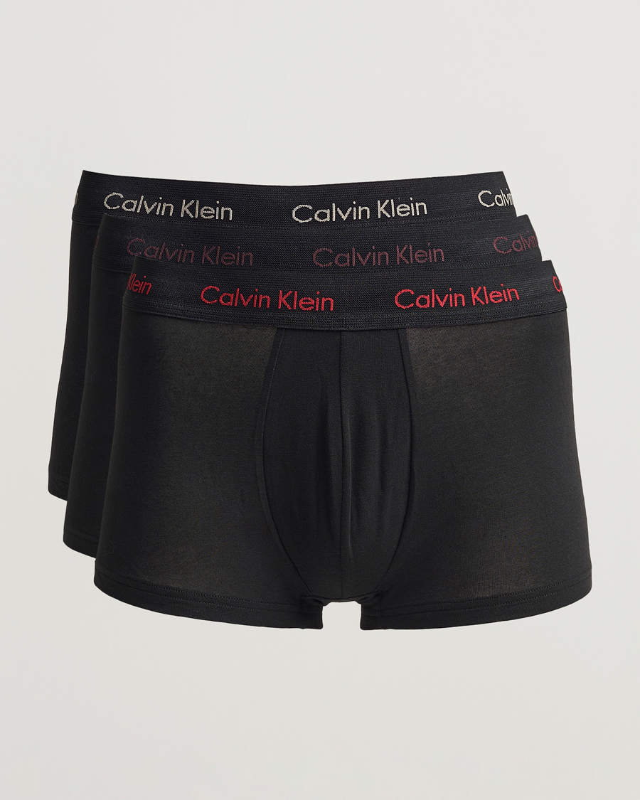 Mies | Alusvaatteet | Calvin Klein | Cotton Stretch Trunk 3-Pack Black
