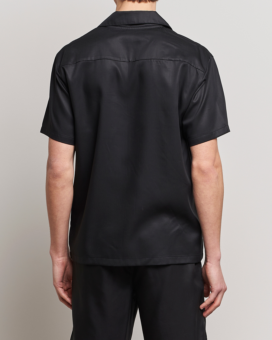 Mies | Kauluspaidat | Calvin Klein | Lyocell Short Sleeve Loungewear Shirt Black