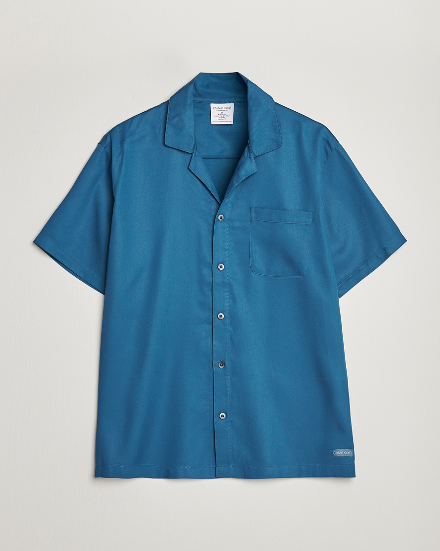 Mies | Kauluspaidat | Calvin Klein | Lyocell Short Sleeve Loungewear Shirt Midnight