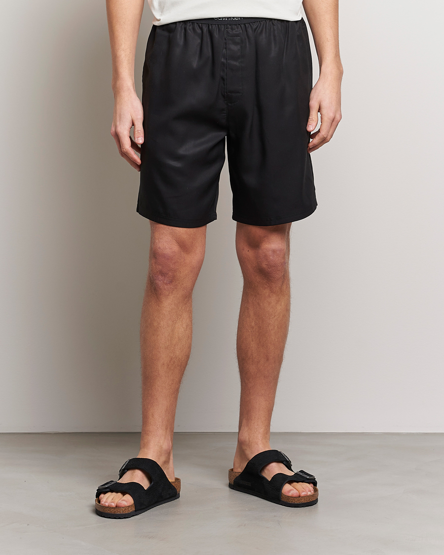 Mies | Rennot shortsit | Calvin Klein | Lyocell Loungewear Shorts Black