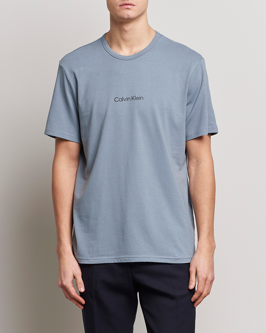 Mies |  | Calvin Klein | Logo Crew Neck Loungewear T-Shirt Beloved Blue