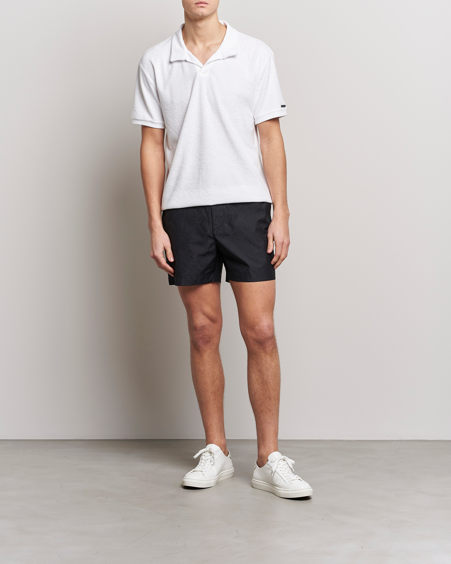 Mies | Uimahousut | Calvin Klein | Tailored Monogram Swimshorts Black