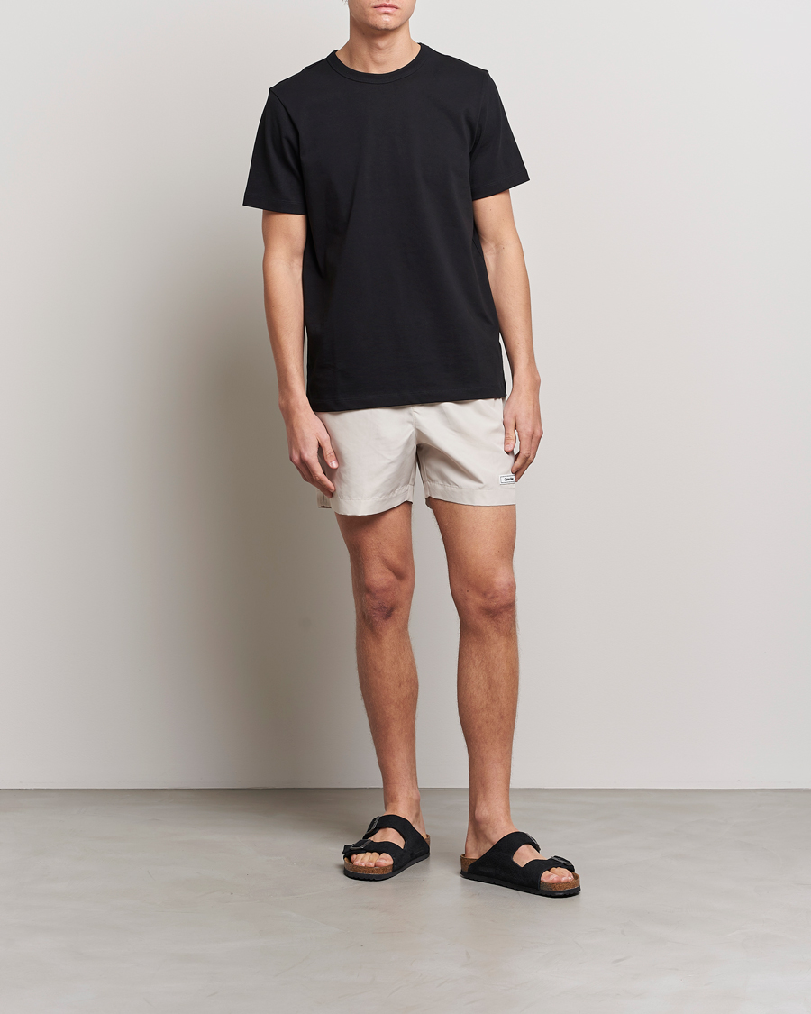 Mies | Uimahousut | Calvin Klein | Logo Drawstring Swimshorts Stony Beige