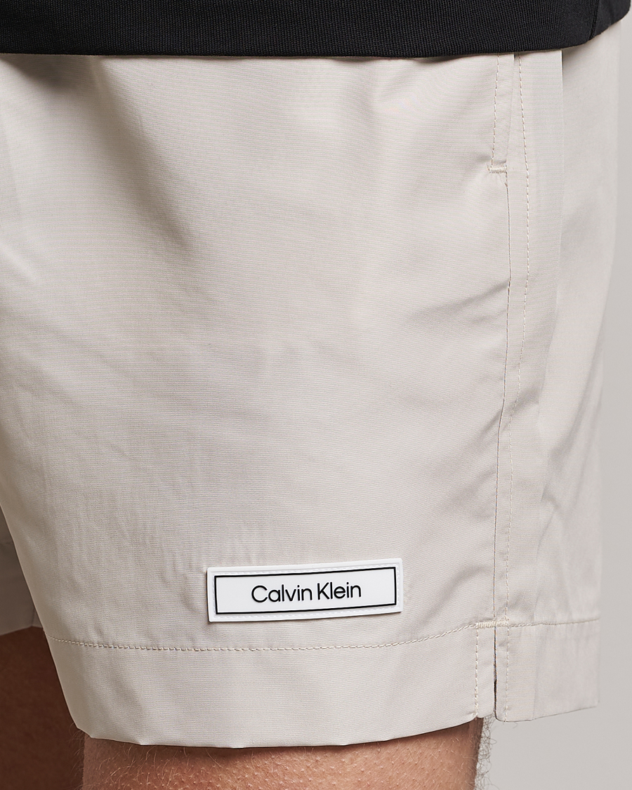 Mies | Uimahousut | Calvin Klein | Logo Drawstring Swimshorts Stony Beige