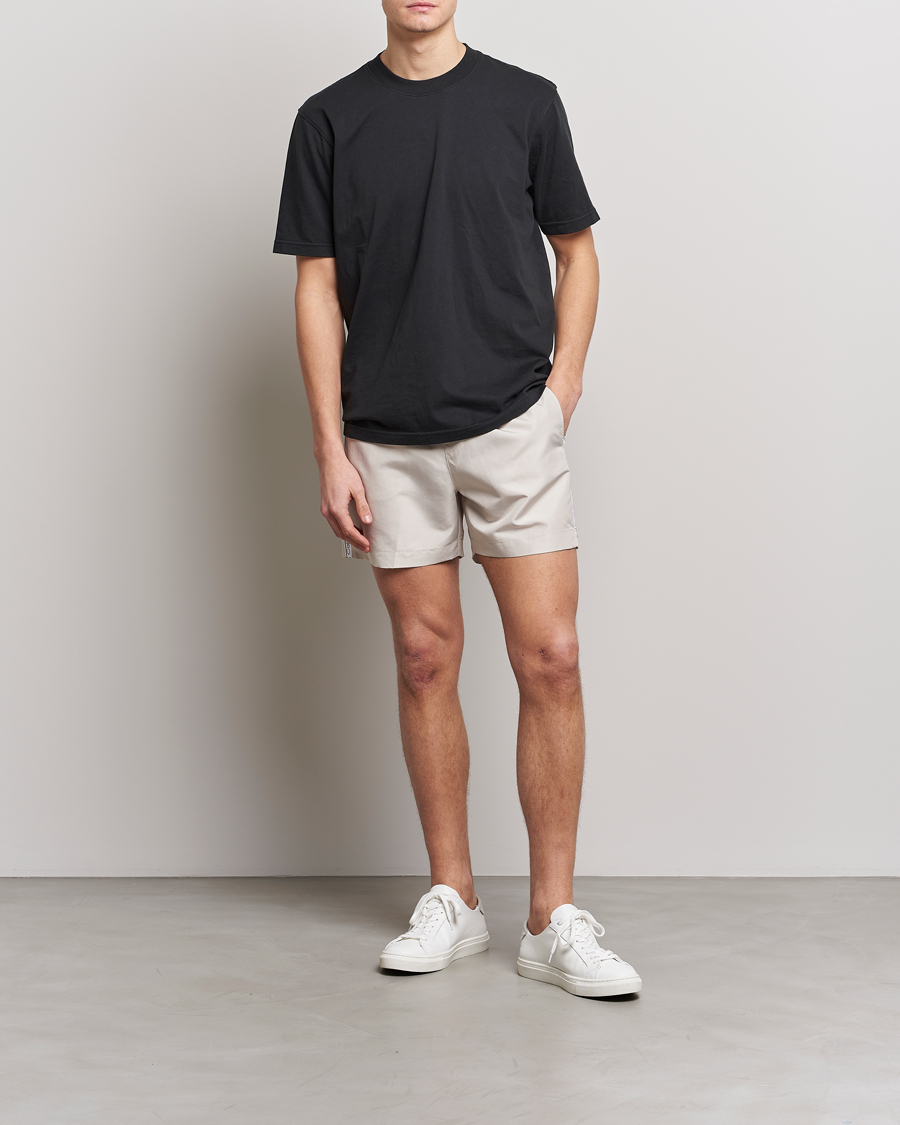 Mies | Uimahousut | Calvin Klein | Side Logo Drawstring Swimshorts Stony Beige