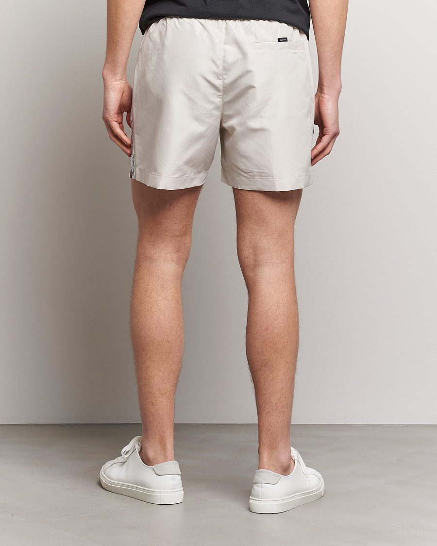 Mies | Uimahousut | Calvin Klein | Side Logo Drawstring Swimshorts Stony Beige