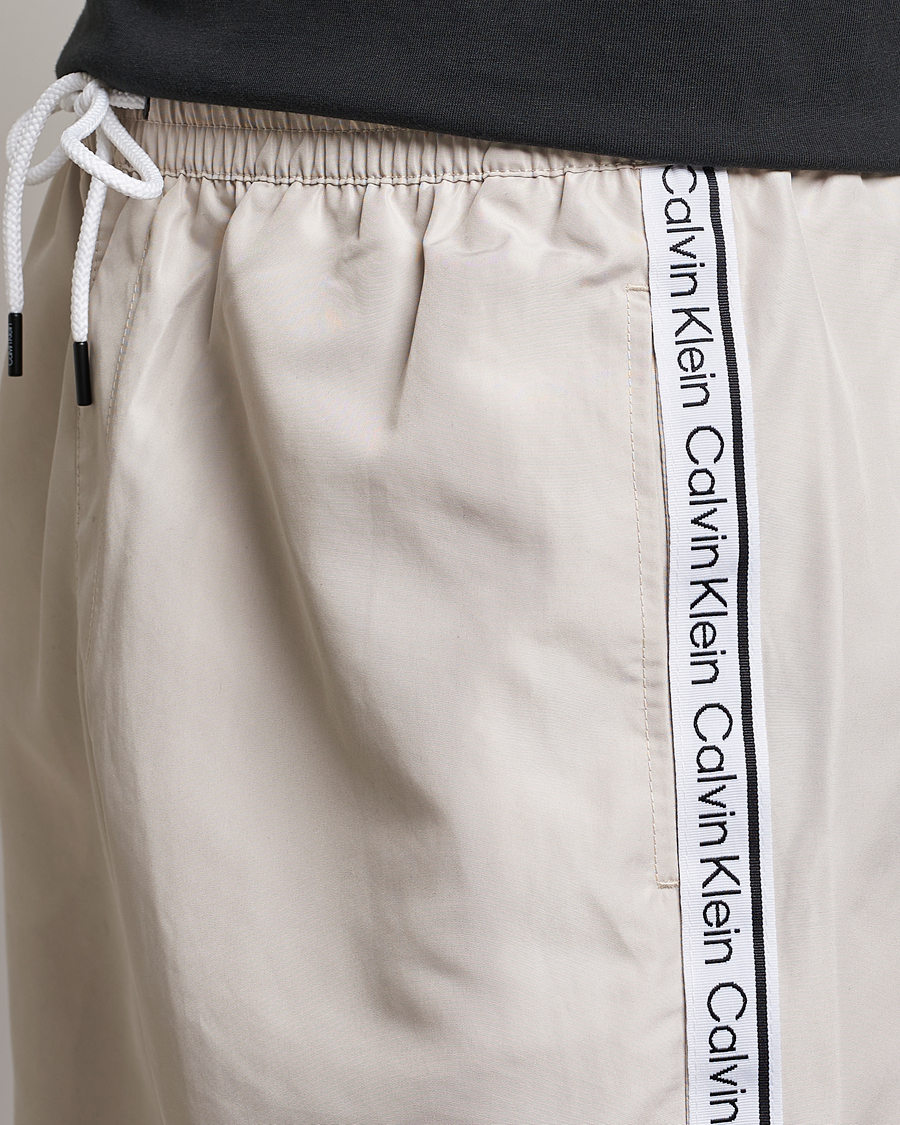 Mies | Uimahousut | Calvin Klein | Side Logo Drawstring Swimshorts Stony Beige