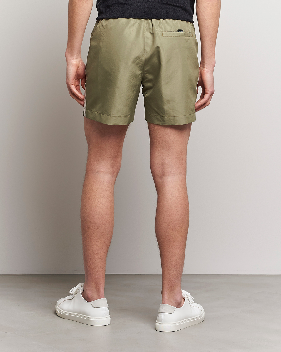 Mies | Uimahousut | Calvin Klein | Side Logo Drawstring Swimshorts Delta Green