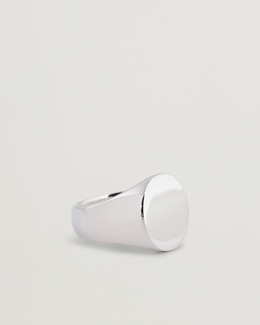 Mies | Korut | Tom Wood | Oval Polished Ring Silver