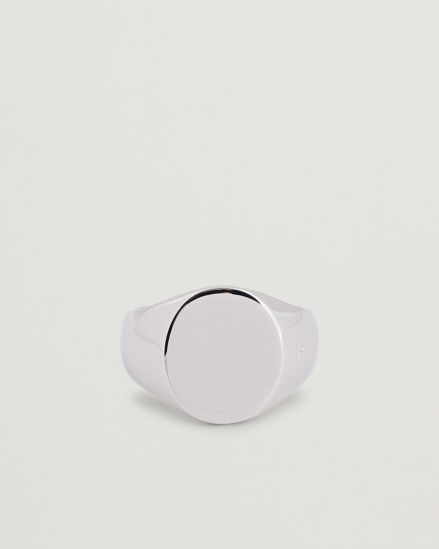 Mies | Korut | Tom Wood | Oval Polished Ring Silver