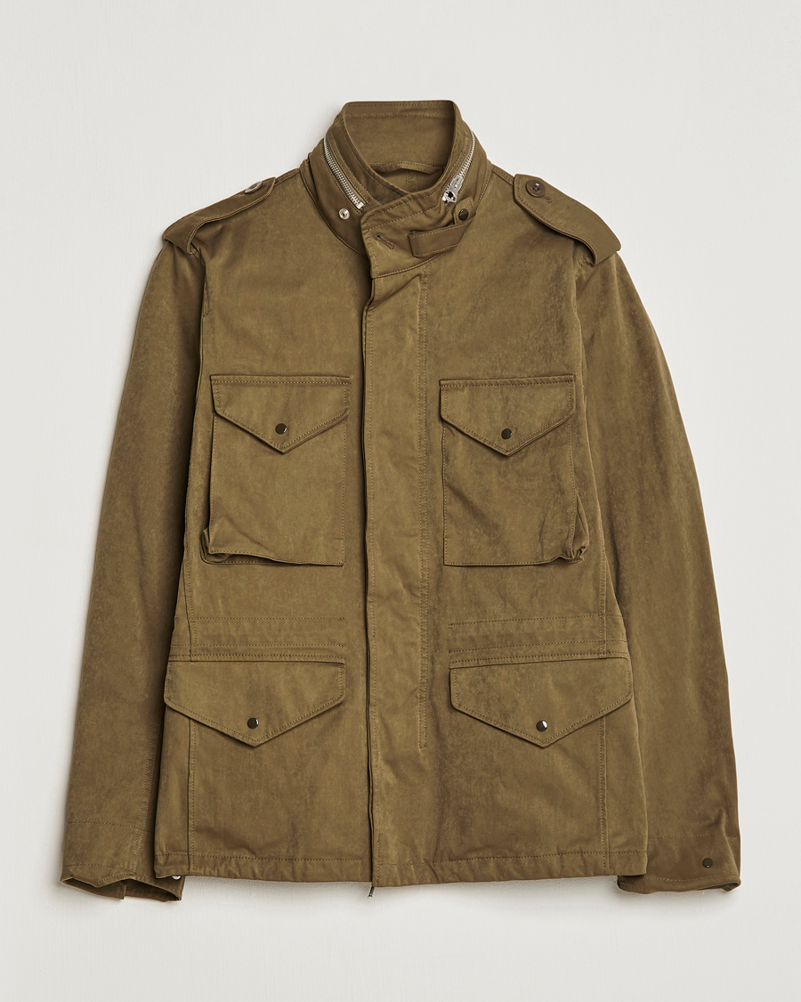 Mies | Takit | Ten c | 9 oz OJJ Piece Dyed Short Field Jacket Olive