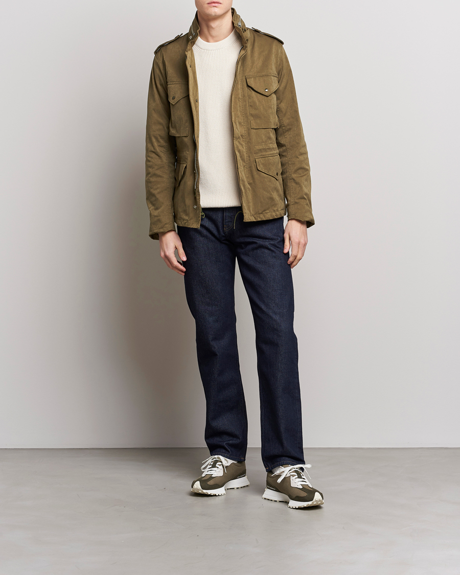 Mies | Takit | Ten c | 9 oz OJJ Piece Dyed Short Field Jacket Olive